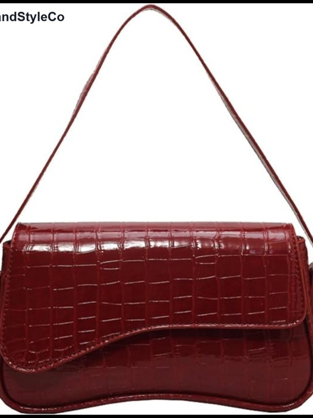 PU Leather Tote Bag Small Shoulder Bag with Removable Straps Zipper Closure